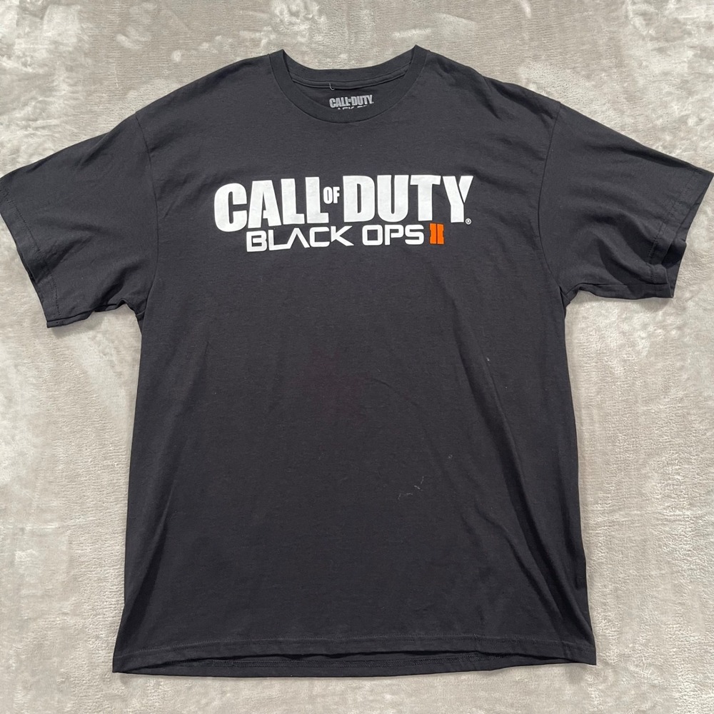 Call of Duty Black Ops II 2 Shirt Mens XL Black Release Promo Video Game Y2K